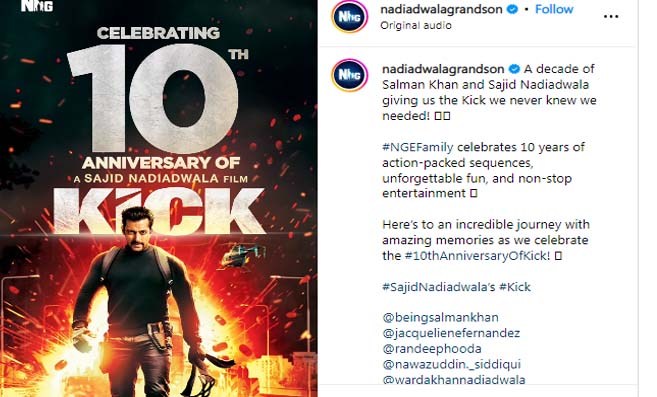 10 years of Kick: 'किक' रिलीज के 10 साल पूरे, मेकर्स बोले-सलमान और साजिद ने हमें ऐसा किक दिया, नहीं था सोचा