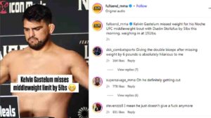 Fans Demand UFC Boss Dana White Drop Kelvin Gastelum After Latest Weight Fail