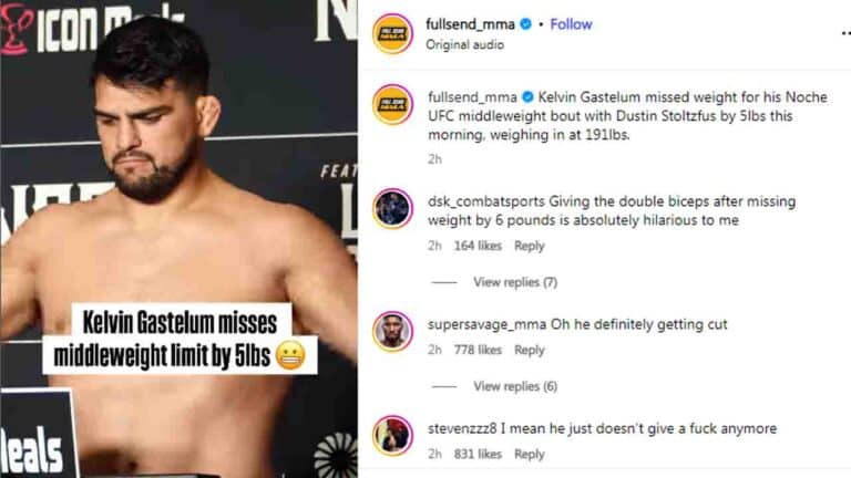 Fans Demand UFC Boss Dana White Drop Kelvin Gastelum After Latest Weight Fail