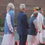 PM Modi and Rahul Gandhi exchange rare, warm greeting at Prerna Sthal