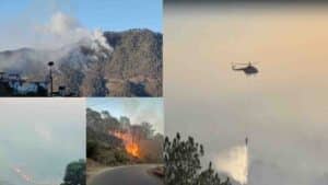 Kasauli Forest Fire Brought Under Control After 18-Hour Joint Operation by Army, Air Force