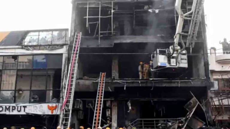 Lucknow Fire: Inside the Devastated Building Where 15 Died, Trapped by Biometric Lock Failures