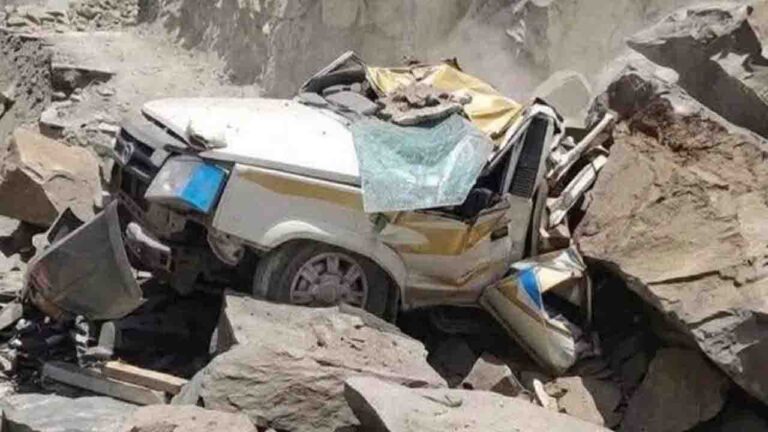 13 Dead as Boulder Crushes Vehicle in Lahaul-Spiti’s Kadu Nallah