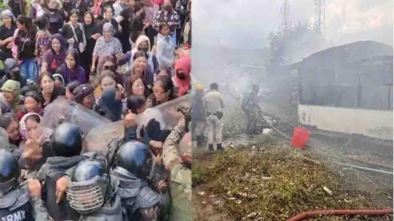 600-Strong Mob Sets Houses Ablaze in Manipur; Security Forces Intervene
