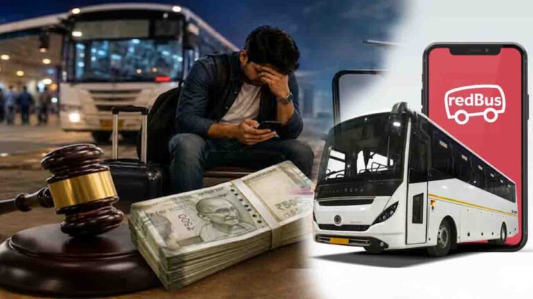 RedBus, operator fined ₹10,000 for cancelling ticket 17 minutes before departure