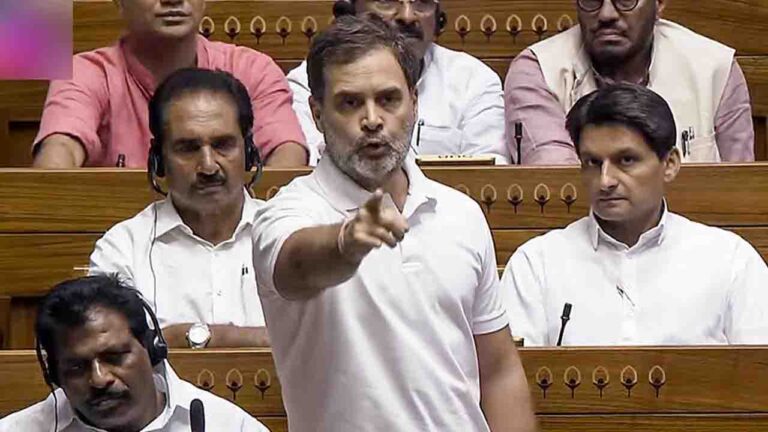 Rahul Gandhi Takes ‘Scared’ Swipe at Amit Shah in Lok Sabha Over Student Protests; Uproar Forces Adjournment