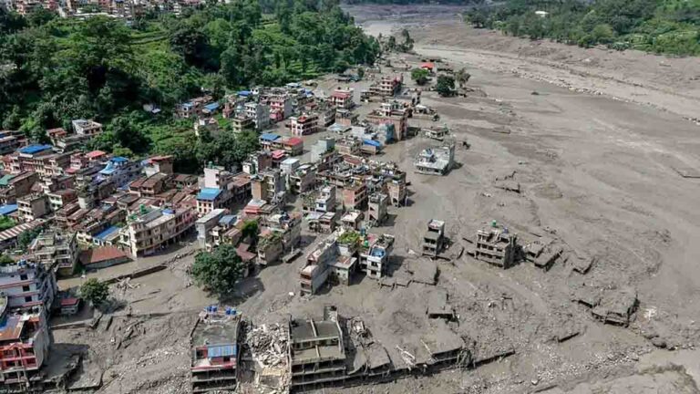 Nepal Flash Flood Kills 163, Over 1,000 Missing After Massive Landslide Blocks River