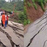 Nalagarh-Ramshahr-Shimla Road Collapses Again Due to Landslide, Large Section Sinks 15 Feet