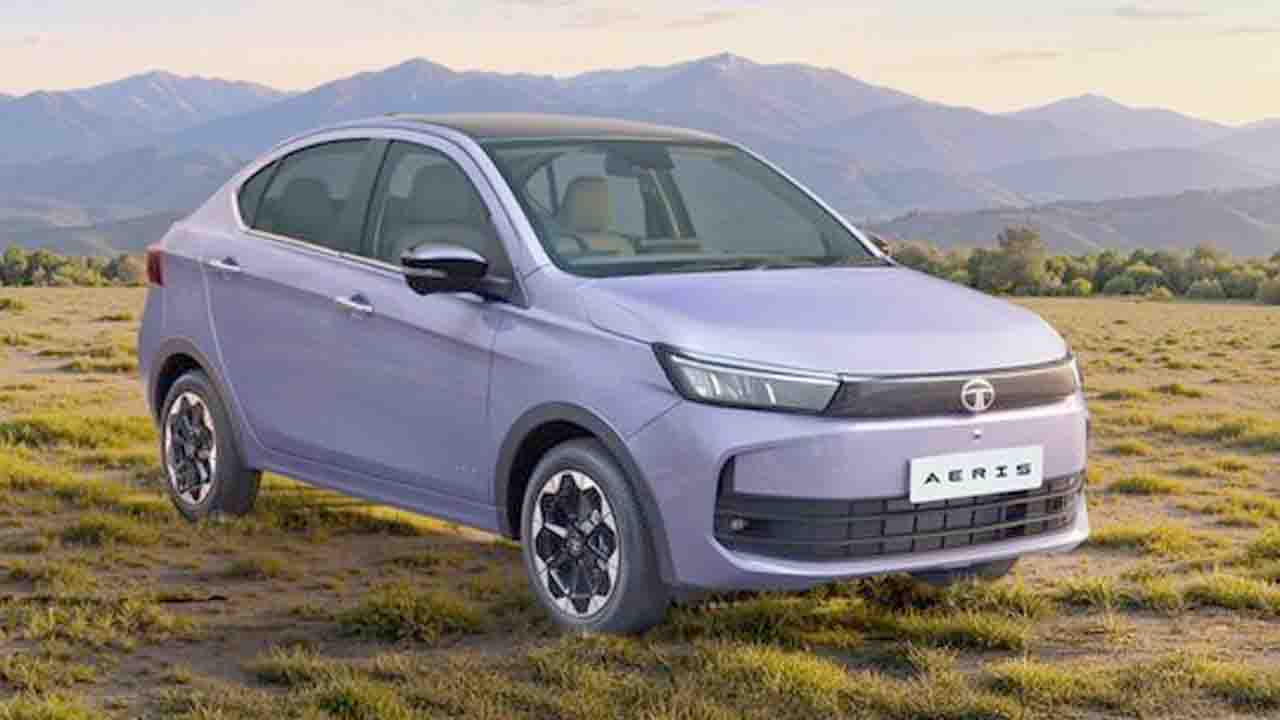 Tata Motors tests the strength of its new Aeris sedan by dropping 20 tonnes of gravel on it. Check details on price, safety features, and specs.