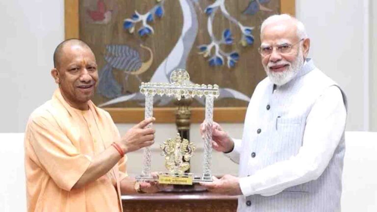 CM Yogi Adityanath Meets PM Modi in Delhi; UP Polls, RS Elections Discussed