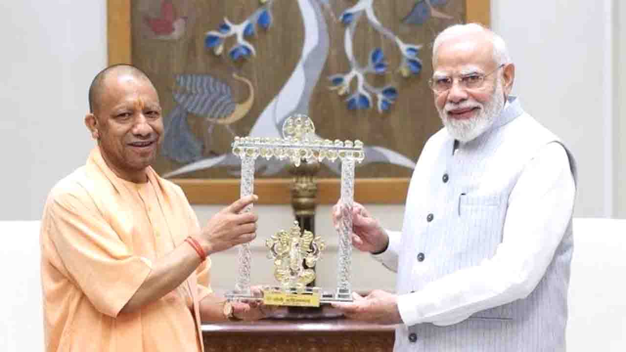 CM Yogi Adityanath Meets PM Modi in Delhi; UP Polls, RS Elections Discussed