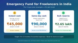 emergency fund for freelancers in India three layer plan