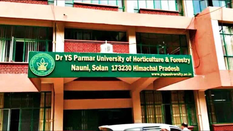 Dr YS Parmar University Nauni