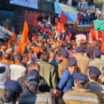 Protesters Breach Shimla Secretariat Gate, Police Use Water Cannons Over UGC Act and Swarn Aayog Demands
