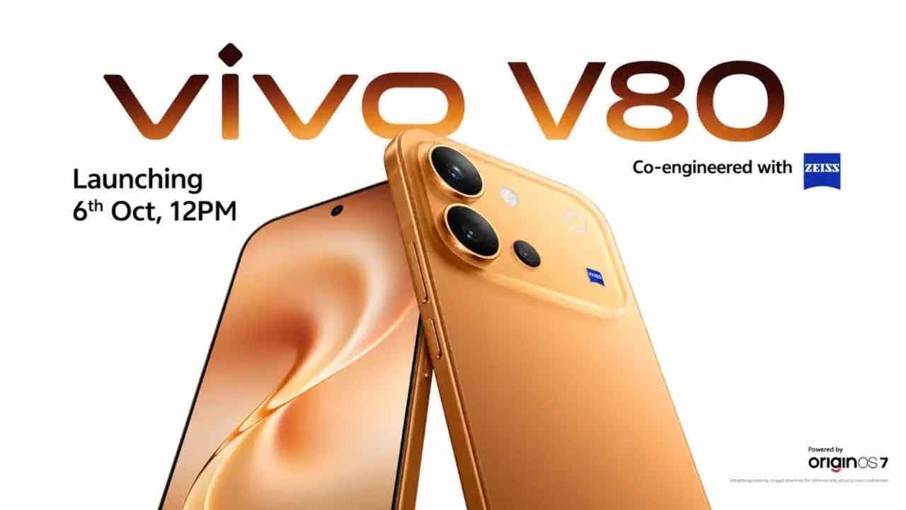 Vivo V80 smartphone featuring 50MP ZEISS camera and 7200mAh battery launched in India